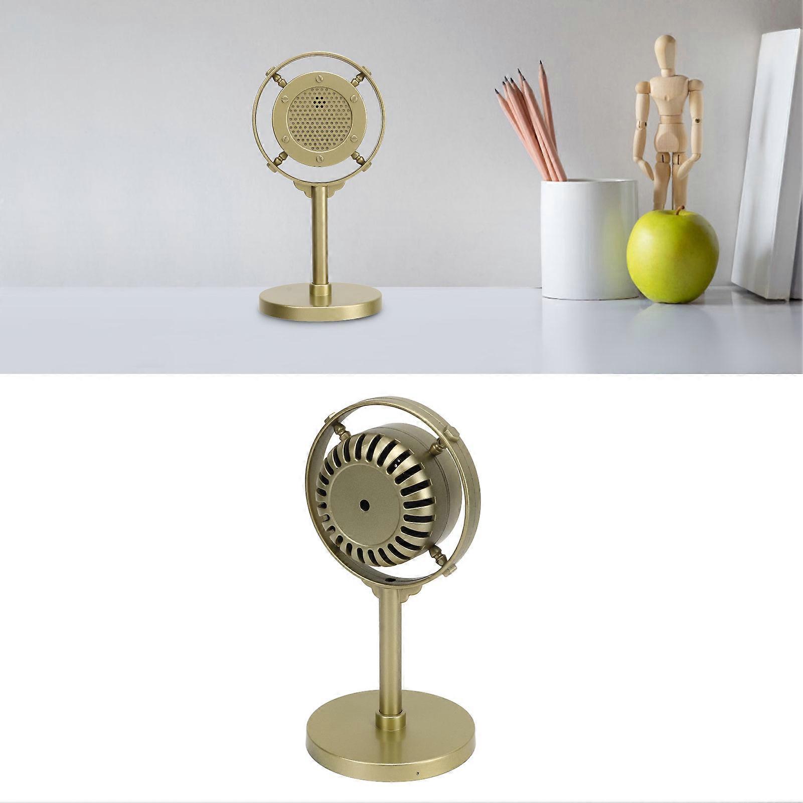 خمر الرجعية ميكروفون الدعامة نموذج وهمية البلاستيك الكلاسيكي ميكروفون نموذج المرحلة التصوير الدعامة الذهب 