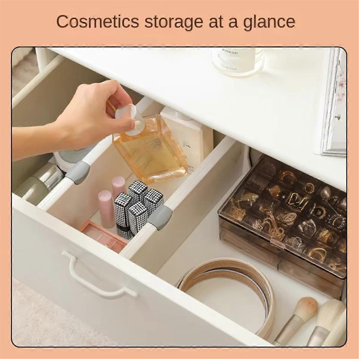 Drawer Divider Adjustable Free Combination Drawer Storage Wardrobe Sock Divider Retractable Drawer D