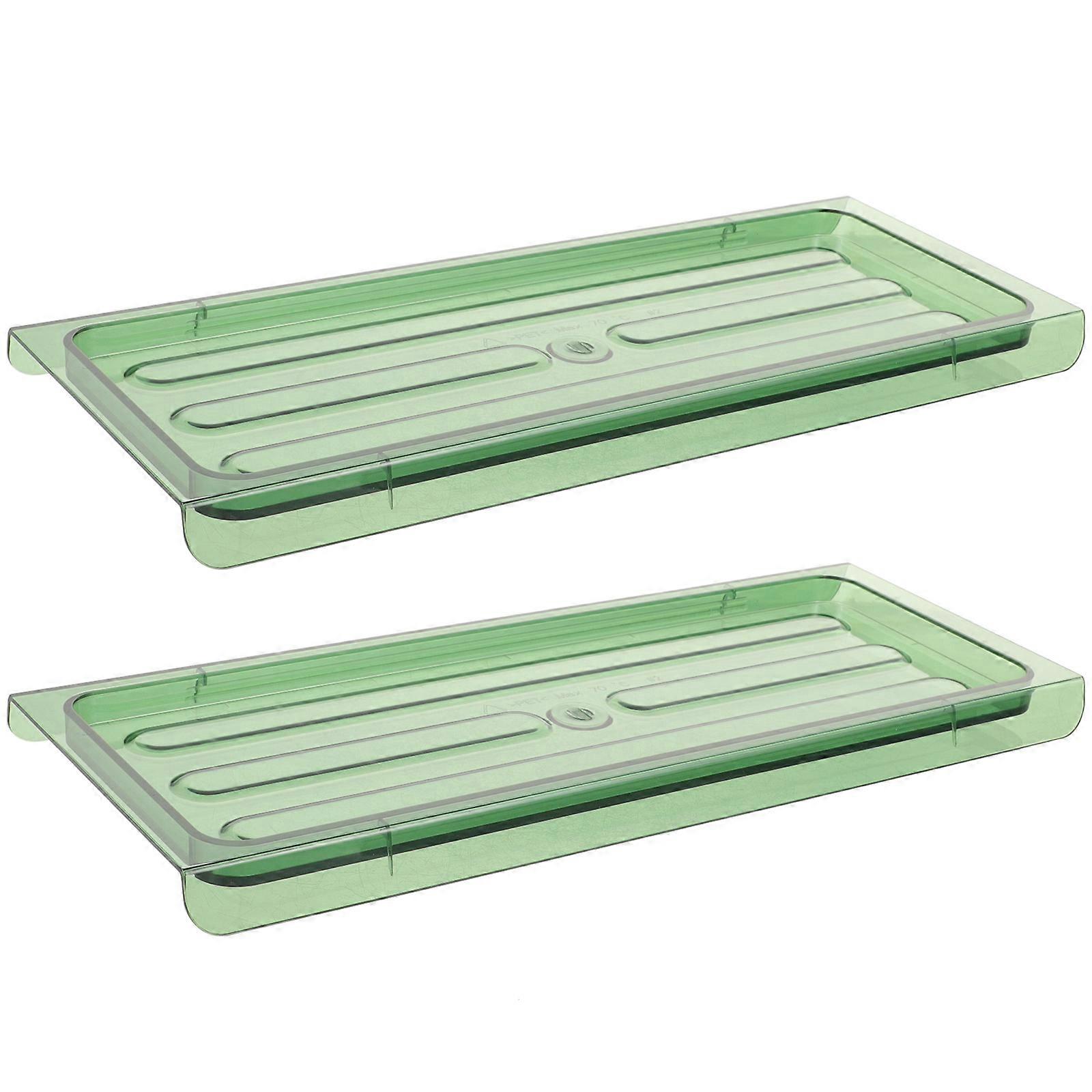 Transparent Green Spice Storage Tray   Multi Purpose Seasoning Organizer for Kitchen or Bathroom   Space Saving Condiment Holder