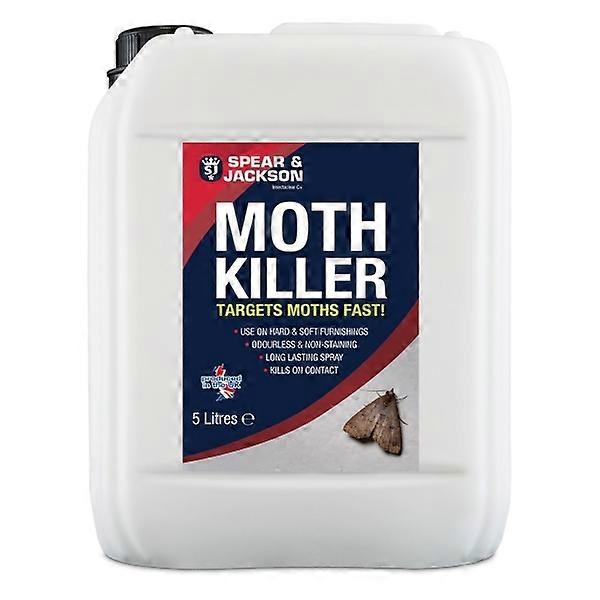 Moth Killer, 5 L, Long-Lasting, Odourless, Insecticide, Spear & Jackson