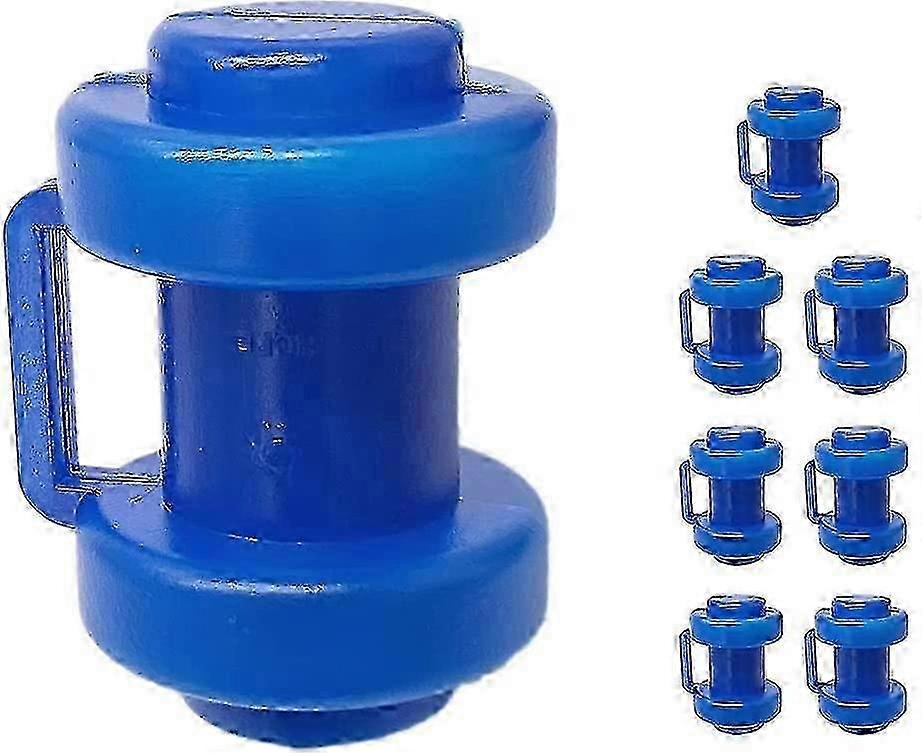 Blue Trampoline Pole Caps Set of 8 for Trampoline Net Posts