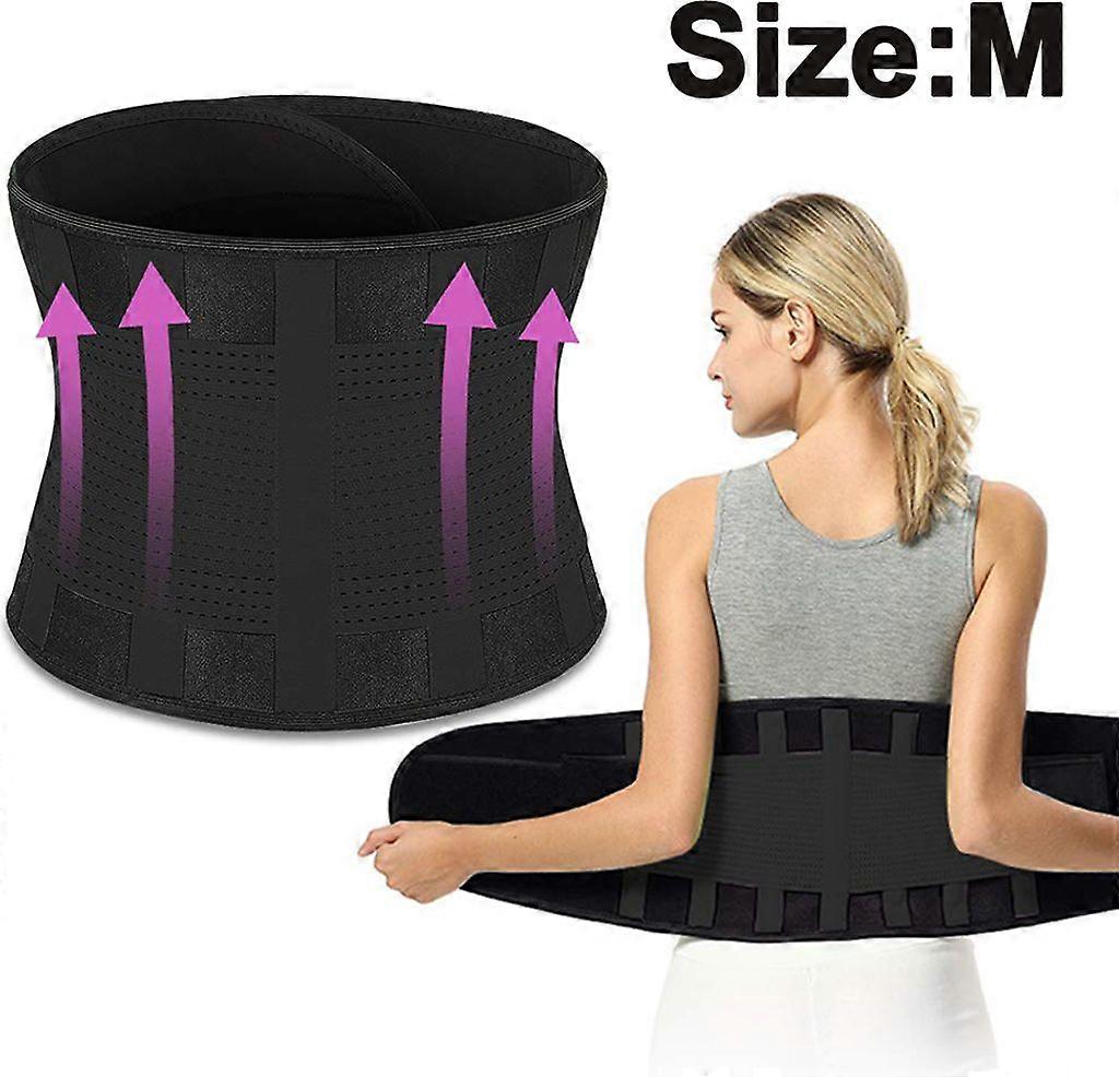 M Size Back Support Bandage, Lumbar Belt, for Pain Relief, Injury Prevention, Stabilization