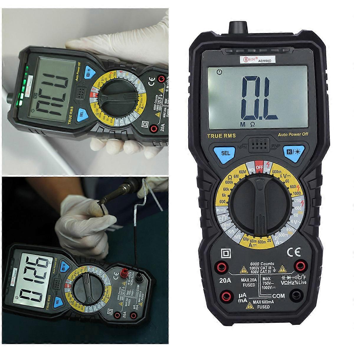 Lcd Resistance Tester Adm08a For Maintenance And Repairing With Abs Material 1Set