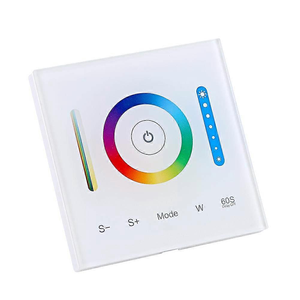 LED Wall Controller for RGB RGBW CCT Dimming, Touch Panel Ceiling Lamp Dimmer with Sound Control, Smart LED Dimmer