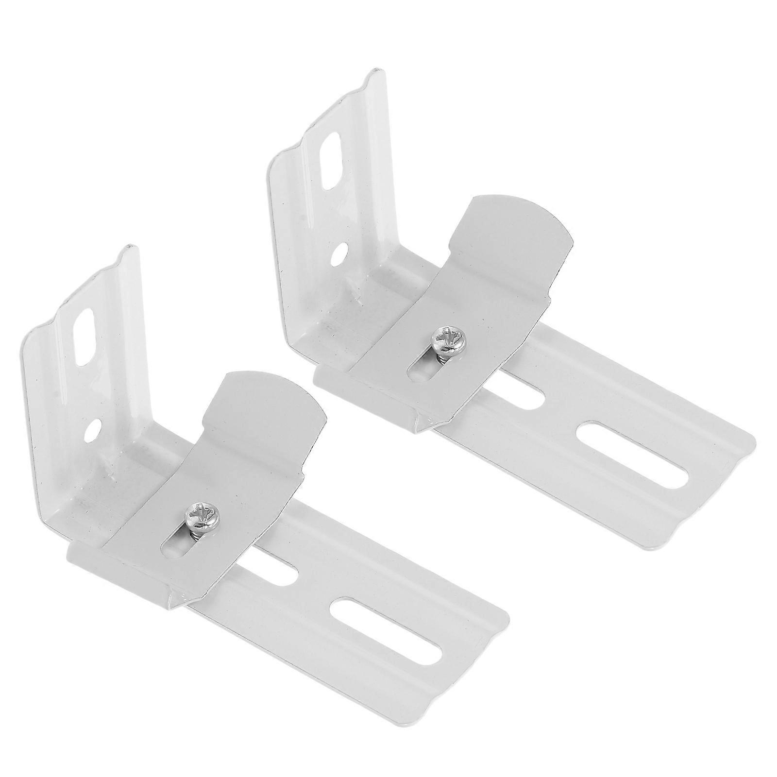2pcs Vertical Blind Brackets Mounting Clips Wall Installation Durable Holders Easy Slot Design Sturdy Replacement Parts