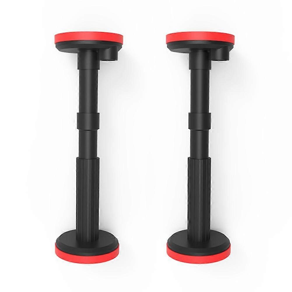 Telescope support rod, adjustable support system cabinet support rod, underframe brackets, jack shelf, floor sink, red 2Pcs