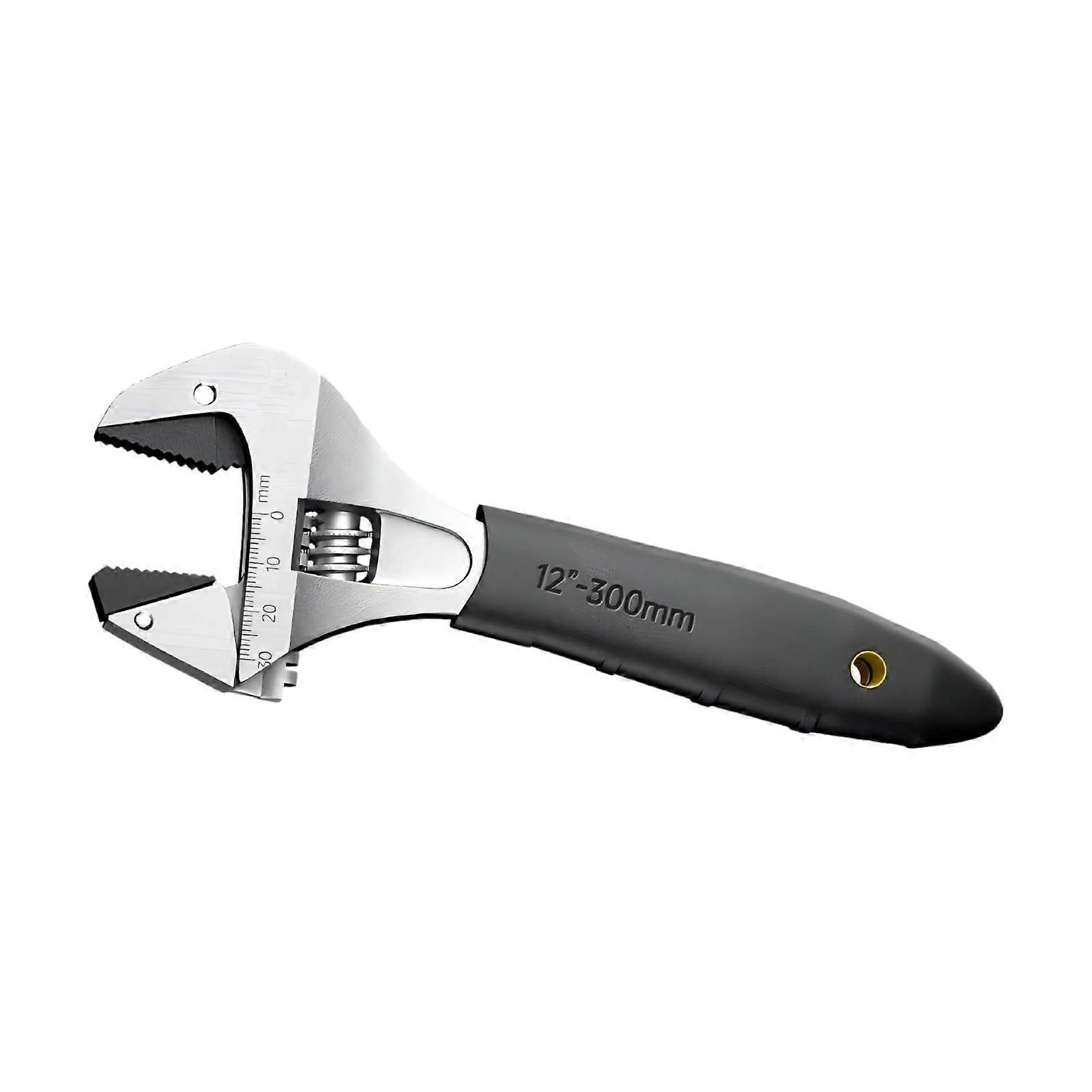 Ratcheting Wrench Tool 8/10/12 Inch, Multifunctional Adjustable Wrench, Large Opening, Heavy Duty for Home and Professional