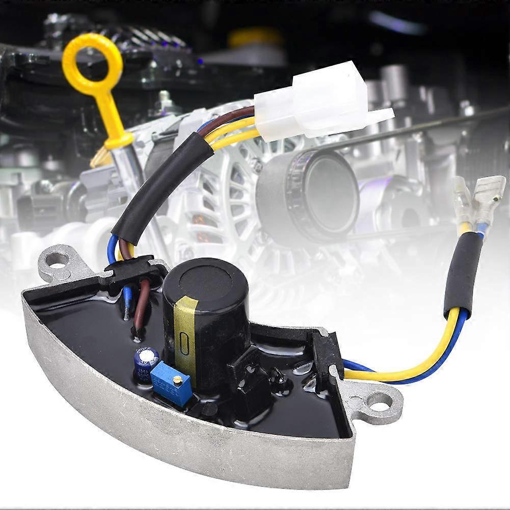 3KW Petrol Generator Voltage Regulator Parts Adjustable Output Aluminum Housing with Single Phase Voltage Detection for Generator