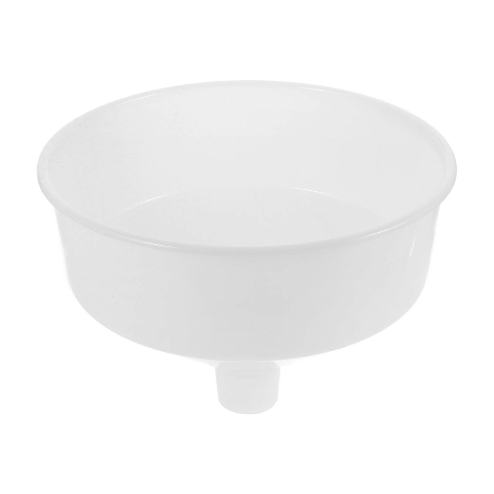 Large Capacity funnel with Wide Mouth Design for Easy Pouring and Canning in the Kitchen White Plastic
