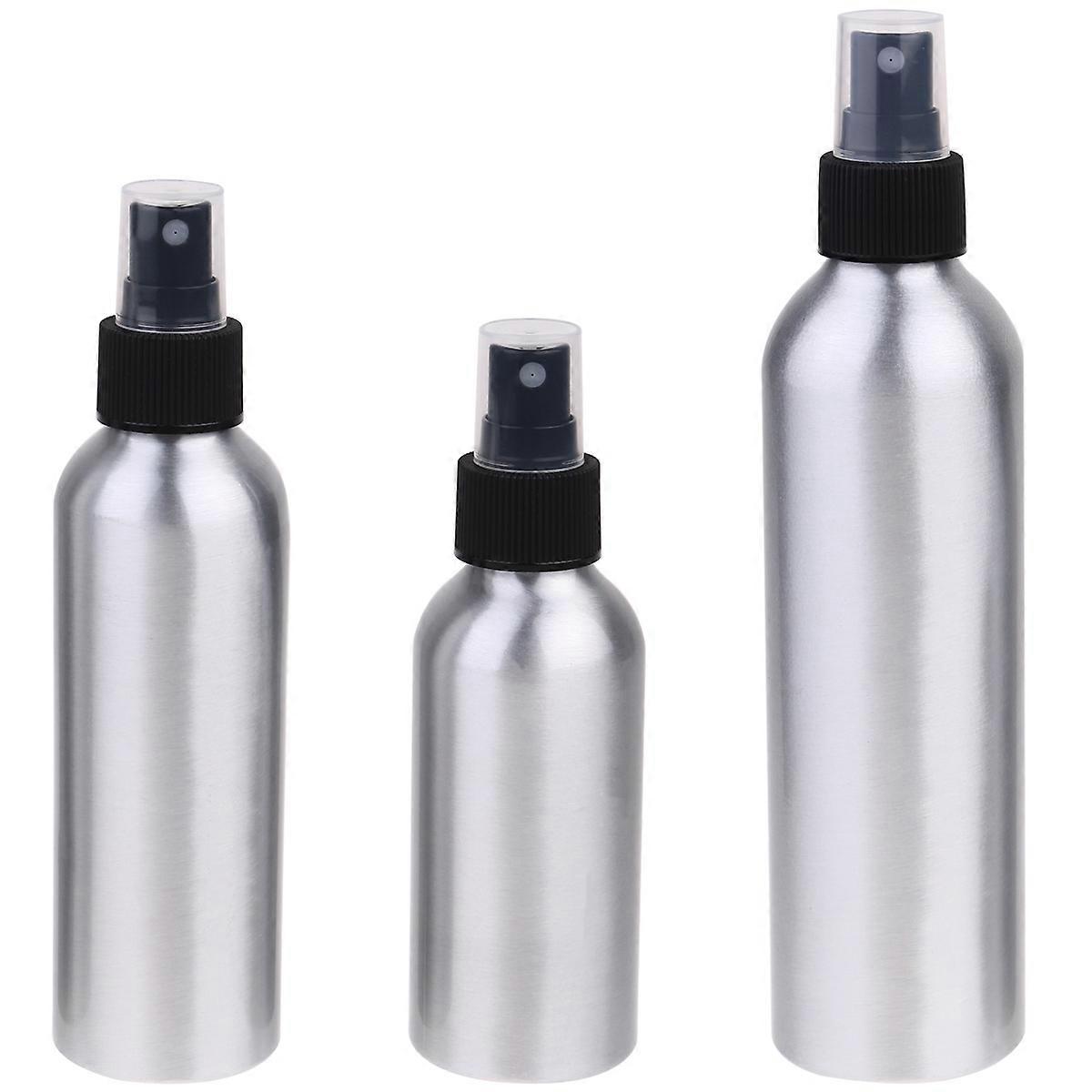 Refillable Perfume Bottle with Spray Nozzle Made from Durable Aluminum for Storage Black 120ML 150ML 250ML
