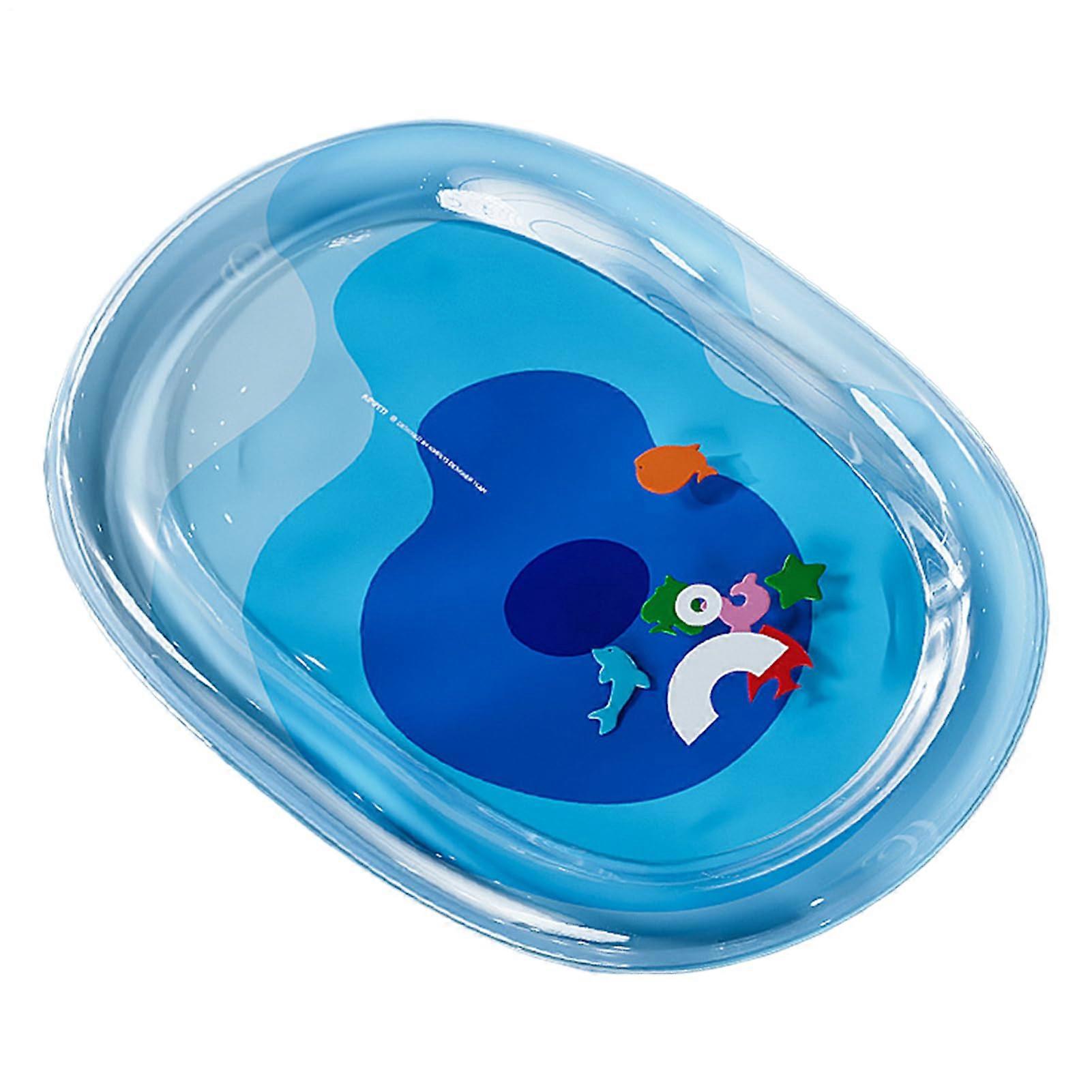 Pet Cooling Mat for Dogs, Interactive Water Playset, Foldable Pet Water Bed, Dark Blue, Size Medium