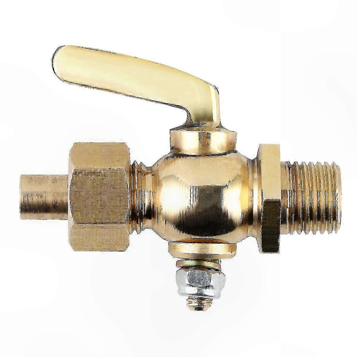 经典摩托车黄铜燃油水龙头 1/4-1/4 BSP 螺纹配合老式自行车