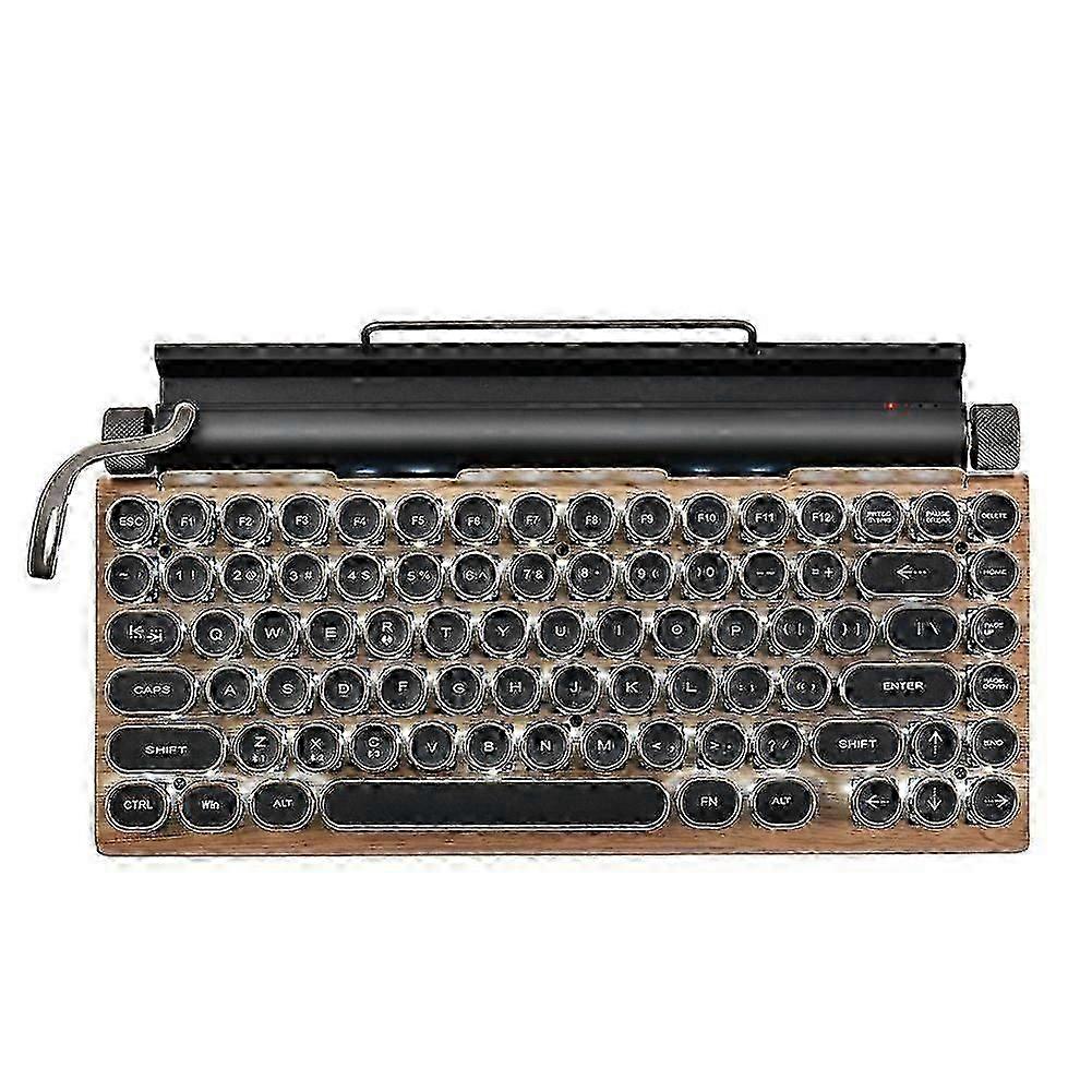 Retro Typewriter Keyboard Wireless Bluetooth Mechanical Keyboards 83 Keys Computer Keyboard compatib