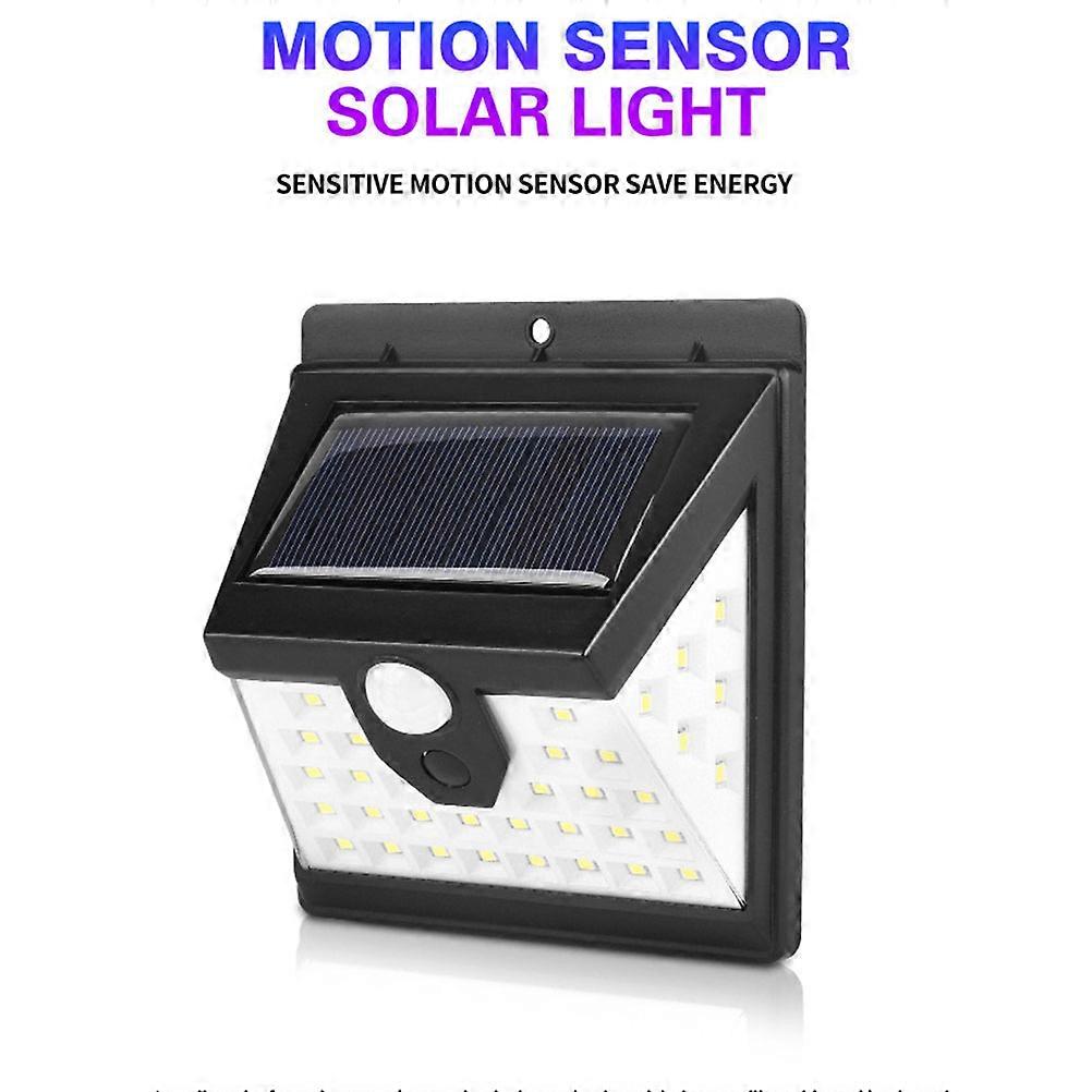 Outdoor Lights Waterproof Solar Sensor Wall Light for Daily Use ABS Material 2Pcs