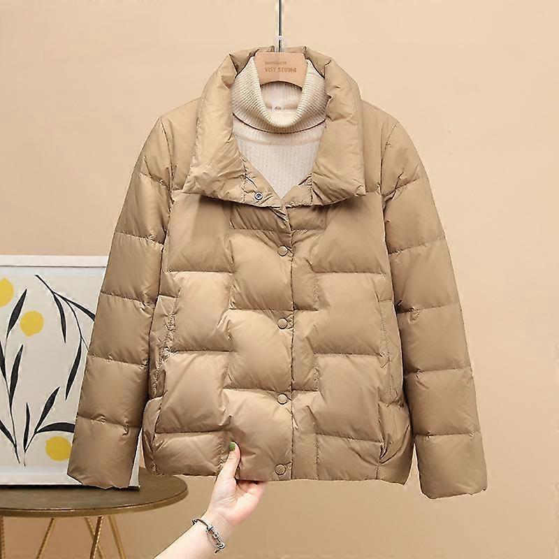 Zimowa lekka kurtka puchowa Damskie Plus Size Ultra-lekka moda Lekka luźna kurtka Tide