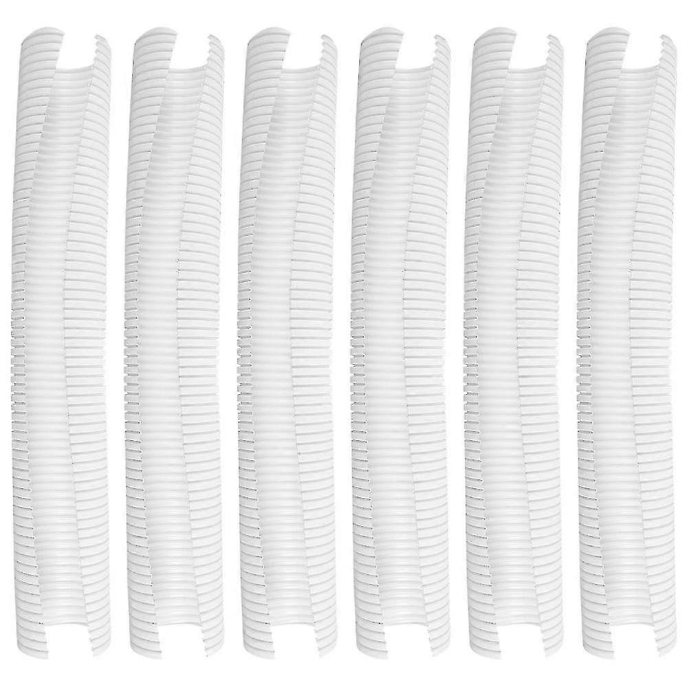 6Pcs Tree Trunk Protector Plastic Spiral Tree Guard Plastic Tree Bark Wraps Protective Cover41.00X4.80X4.80CMWhiteSZRH A-S