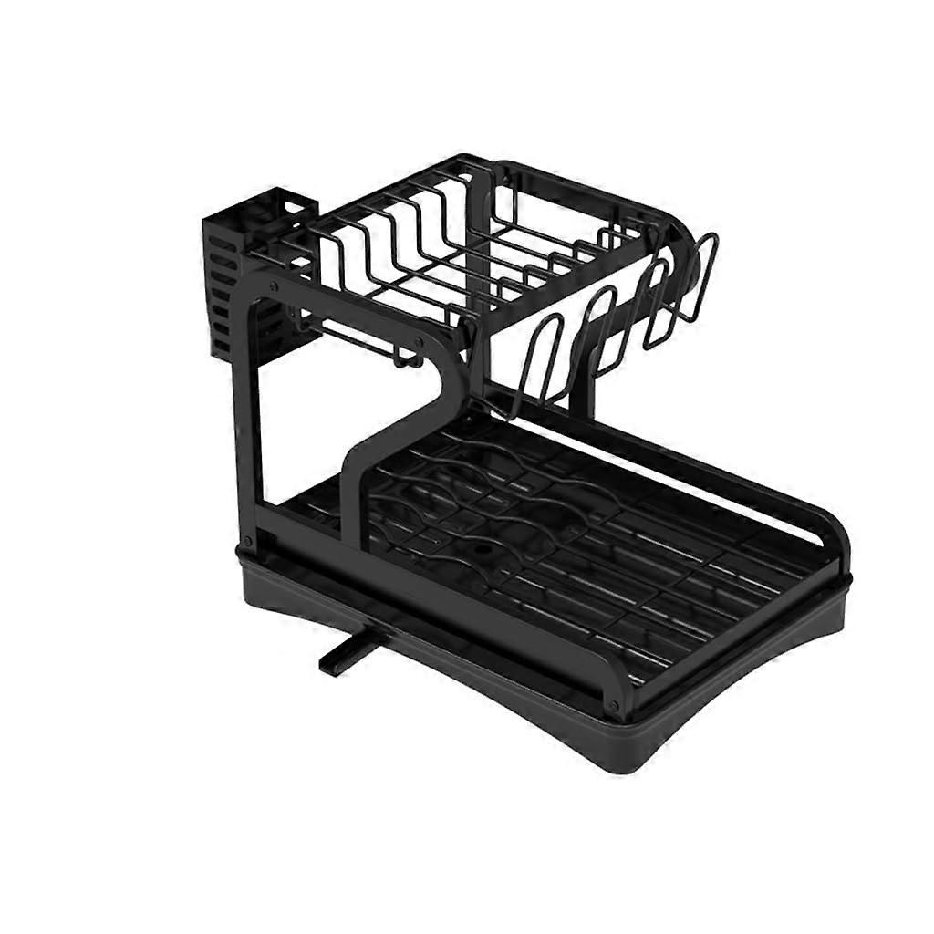 Bowl Dish Drain Rack Kitchen Organizer Holder Kitchenware 42cm Silver Color