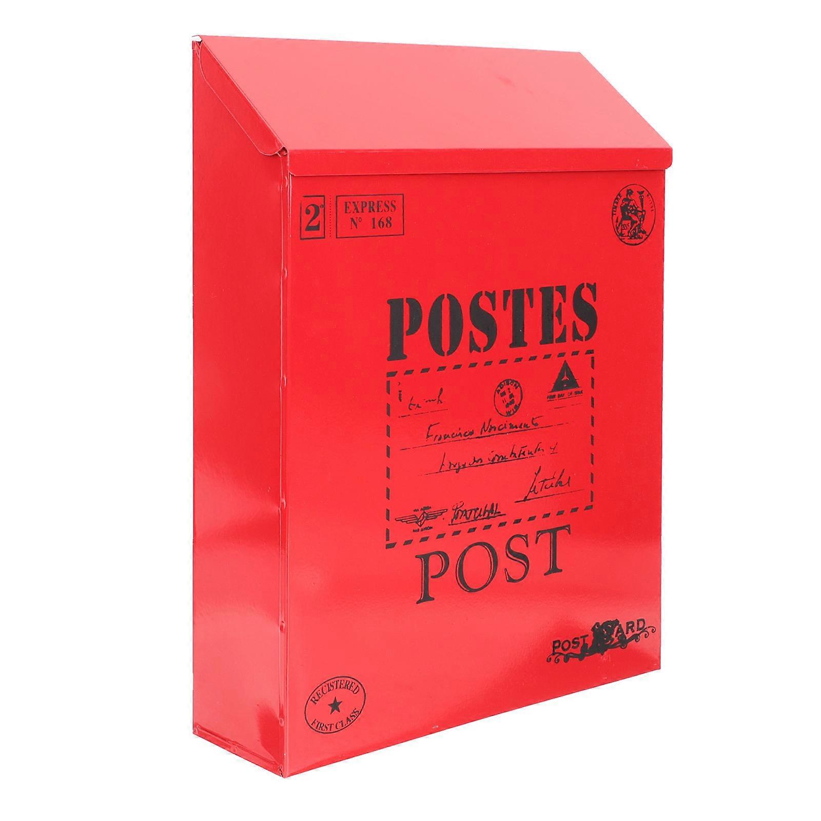 Retro Wall Mount Mailbox in Material with Suitable Capacity for Daily Use 7.5x10.2 Inches