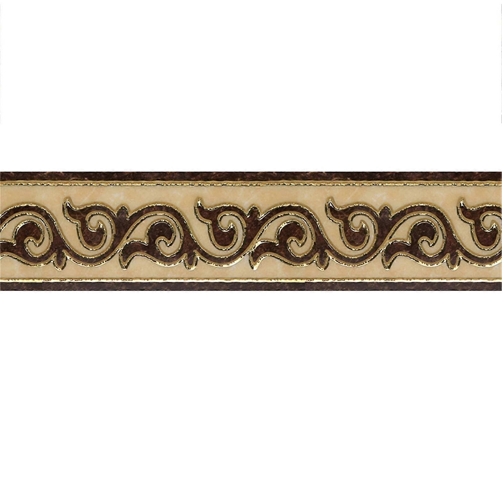 16.4 ft Self-Adhesive Waterproof Wallpaper Border, Peel and Stick Ceiling Edge, Decorative Wall Panels for Interior Decor
