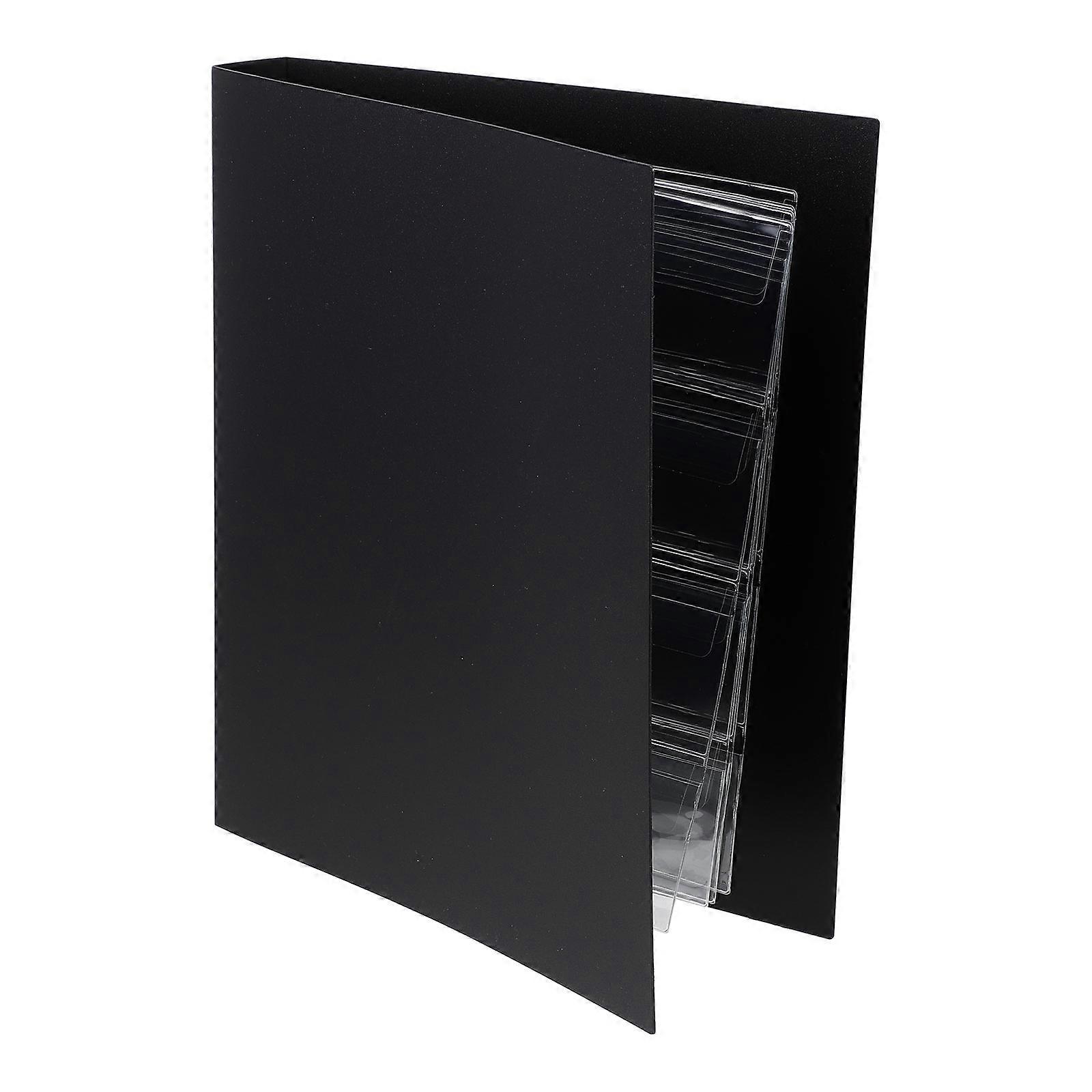 Coin Album Page for Storage Use Made of PP Black Great for Collecting Coins and Badges 1 Set