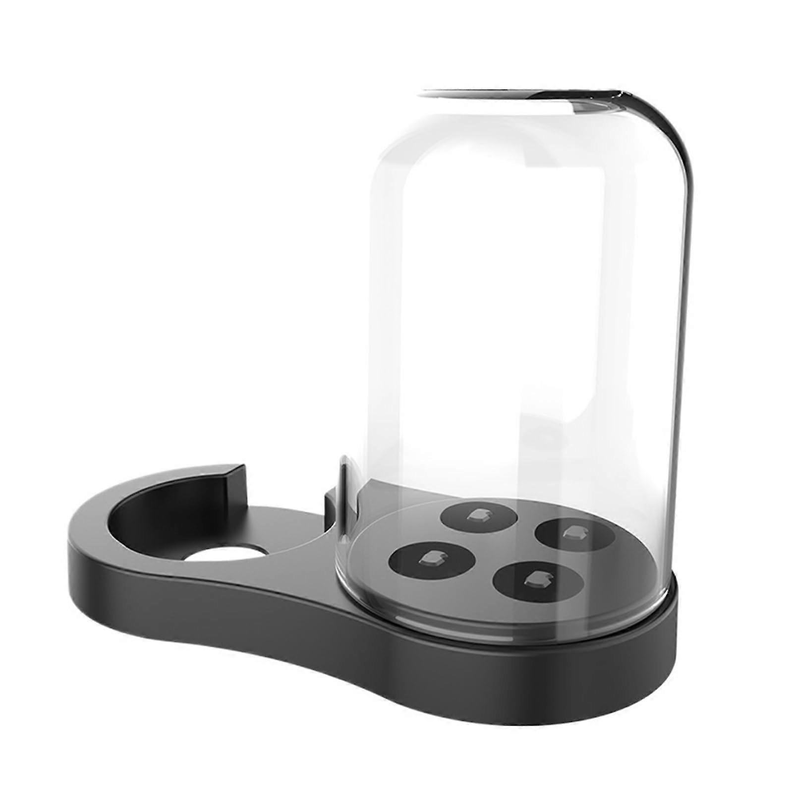 Toothbrush holder, compatible with OralB iO3 iO4 iO5 iO6, mount for electric toothbrushes, EB17, brush head storage holder with dust cup (Black).