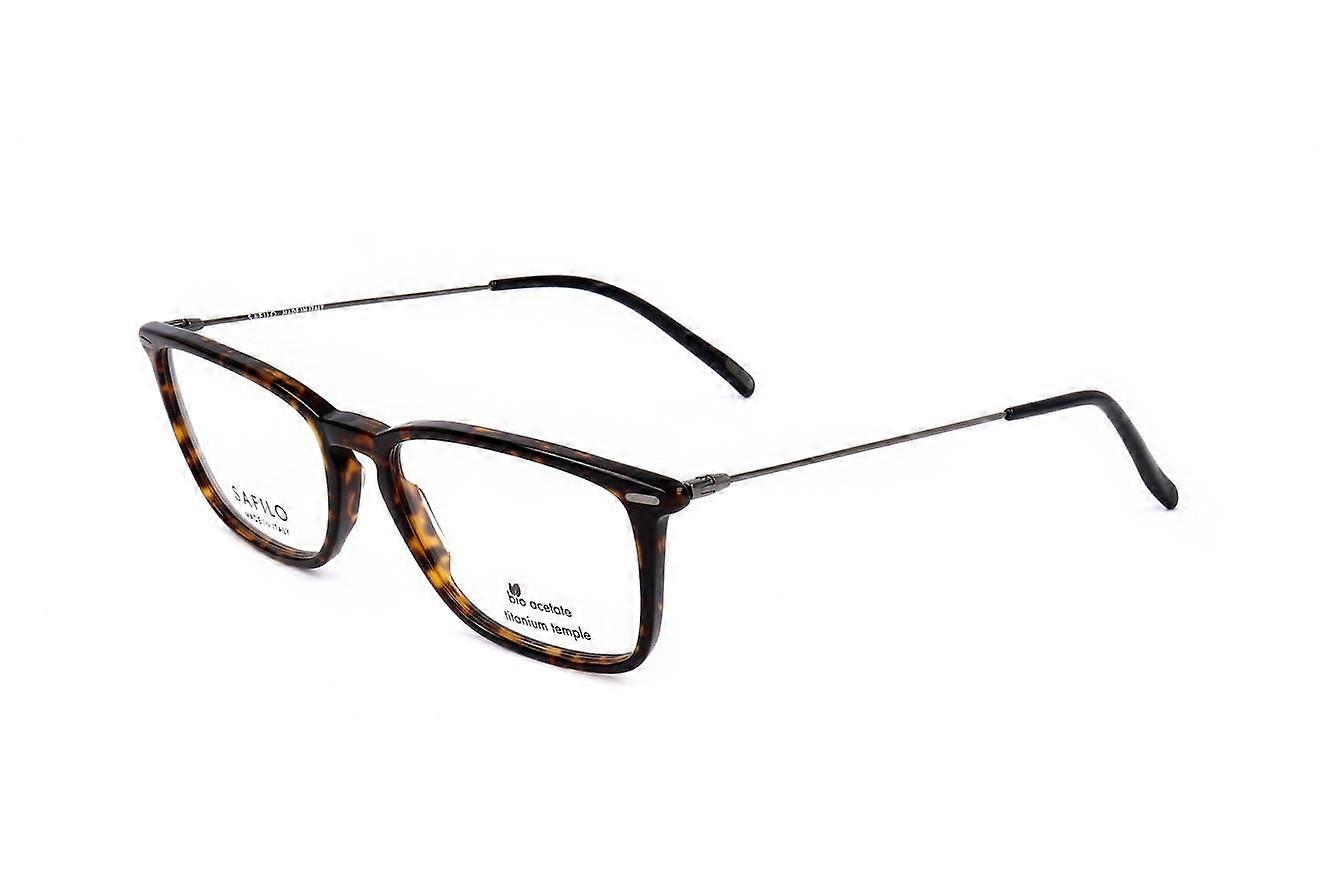 Eyewear Frames Safilo LINEA T 12 4HU HAVANA DARK RUTHENIUM 54/17/145 MAN