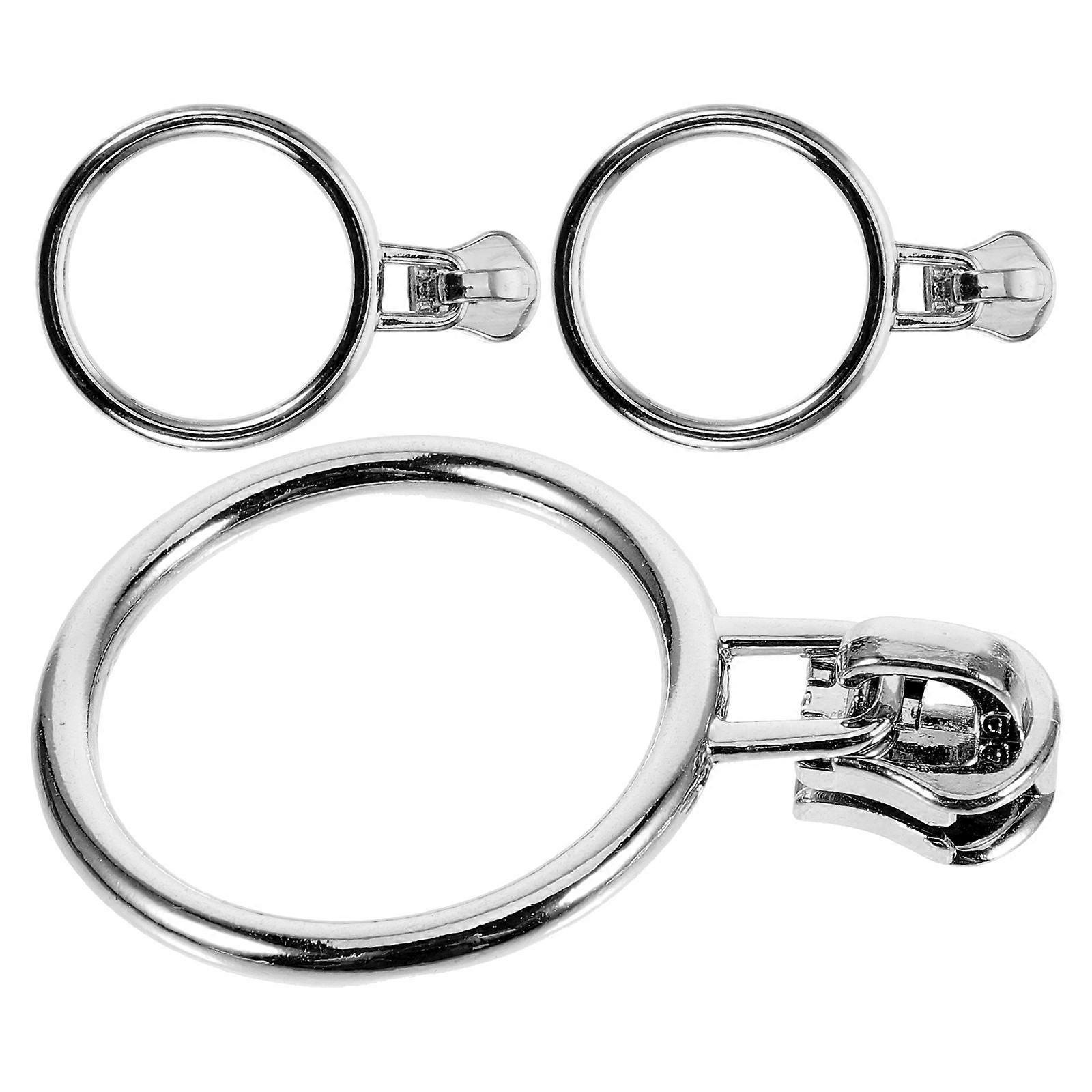 3pcs Durable Zinc Alloy Zipper Puller Replacements for Clothing, Bags & DIY Crafts – Easy Fix Solution
