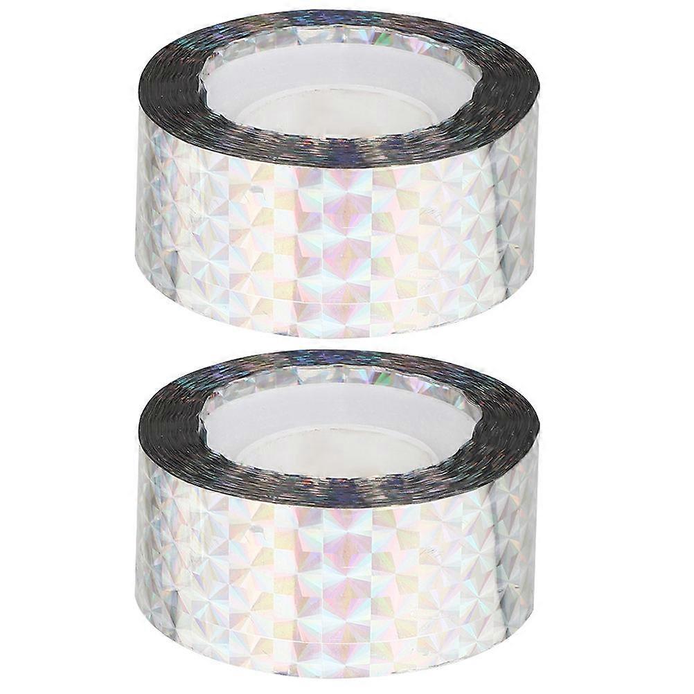 Retro Reflective Tape For In Parking Garages And 80X2.4CM Effective Bird Deterrent 2Rolls