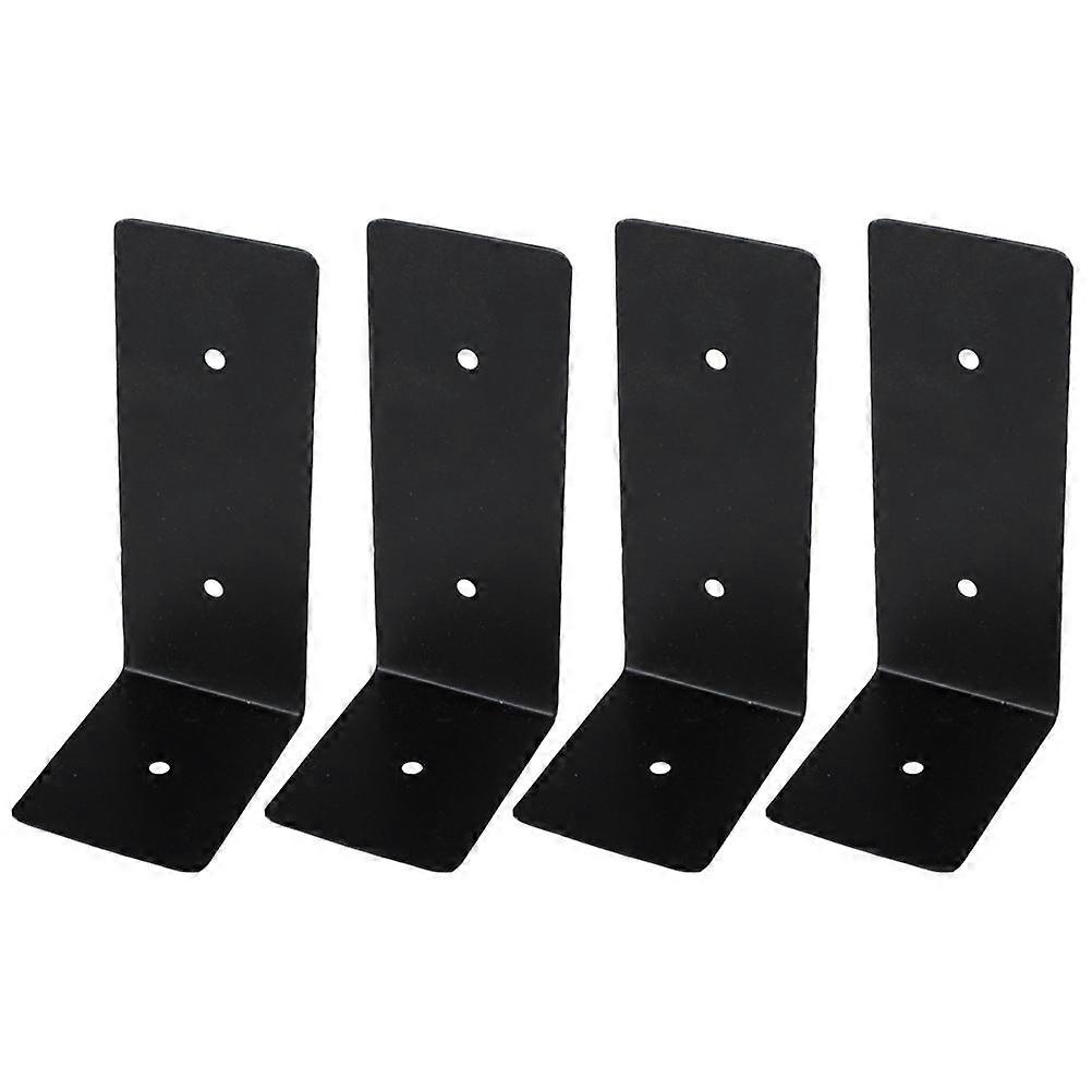 Heavy Duty Black Iron Shelf Brackets Durable Support for Floating Shelves, Easy Installation with Screws for Bookshelves and More