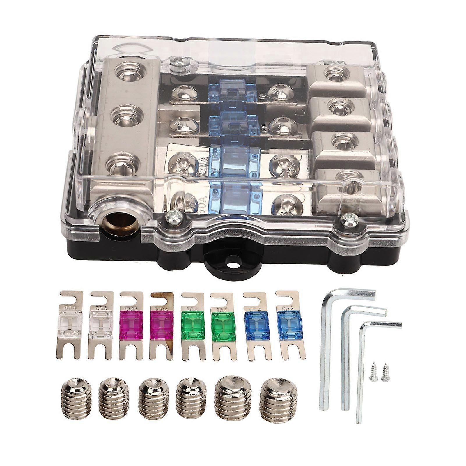 ANL fuse block 3 in 4 out with overheat protection