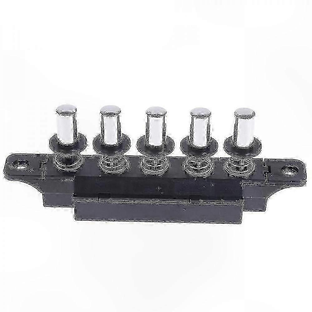 5-läges plug-in-knappbrytare för spiskåpa, silverfärgad utbytesbrytare