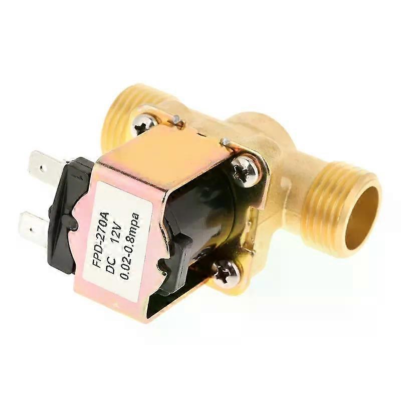 DC12V 1/2'' Inlet Water Solenoid Valve Fast Connect Normally Closed Water Control Electric Pulse Valve Easy To Use Q81C