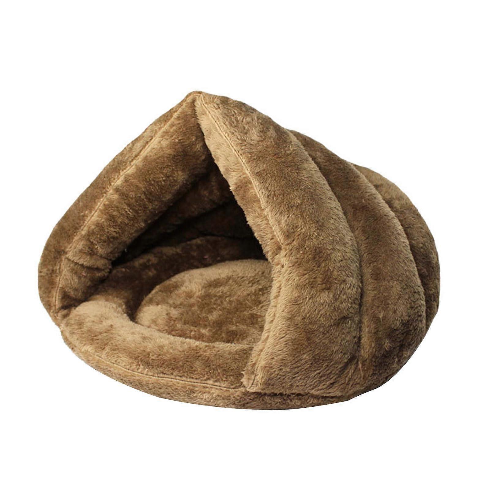 Small Dog Bed, Washable Puppy Tent, Cozy Cat Cave with Thick Cushion, Warm Fabric, Soft and Durable Design