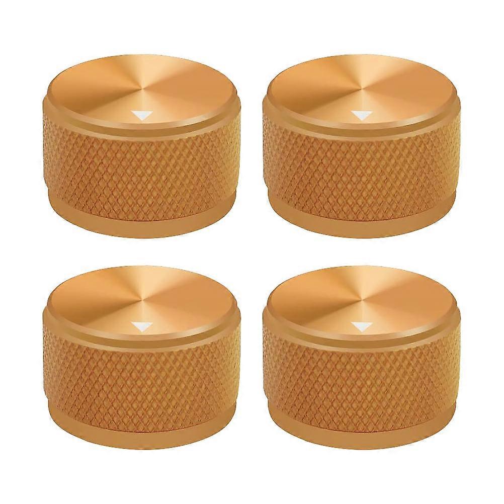 4pcs Rotary Control Potentiometer Knobs for Electric Guitar, Bass, and Amplifier – Slip On Design for Instrument Adjustment