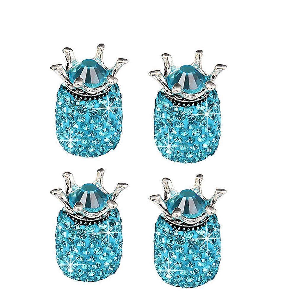 Shaped Car Tire Wheel Stem Cap Made of ABS Alloy for Car Use Dustproof and Secure Fit 4 Pcs