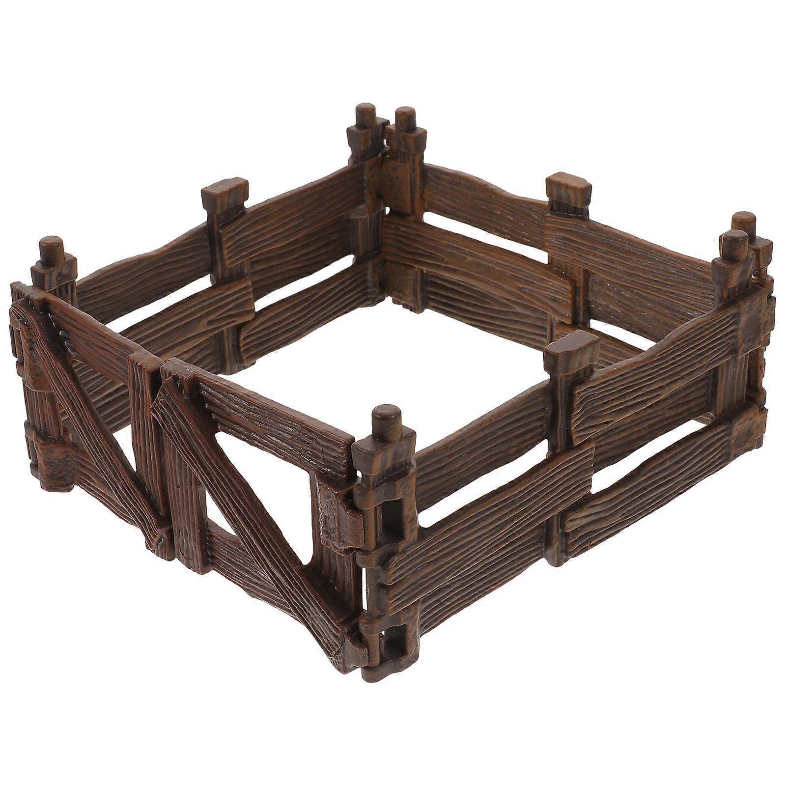 Miniature Fence Decor for Kids Playing with Realistic PVC Mini Fences for DIY Projects 6.5 Inches
