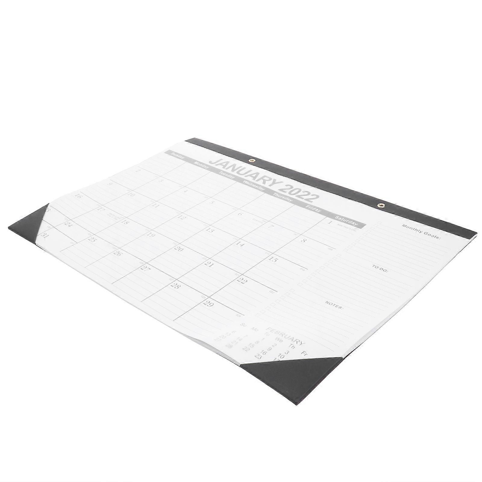 Rectangular Planning Desk Calendar 2022 Edition Suitable For Office Use With Classic Design Dimensions 43X30.5CM Aids In Schedule Planning 1Pc