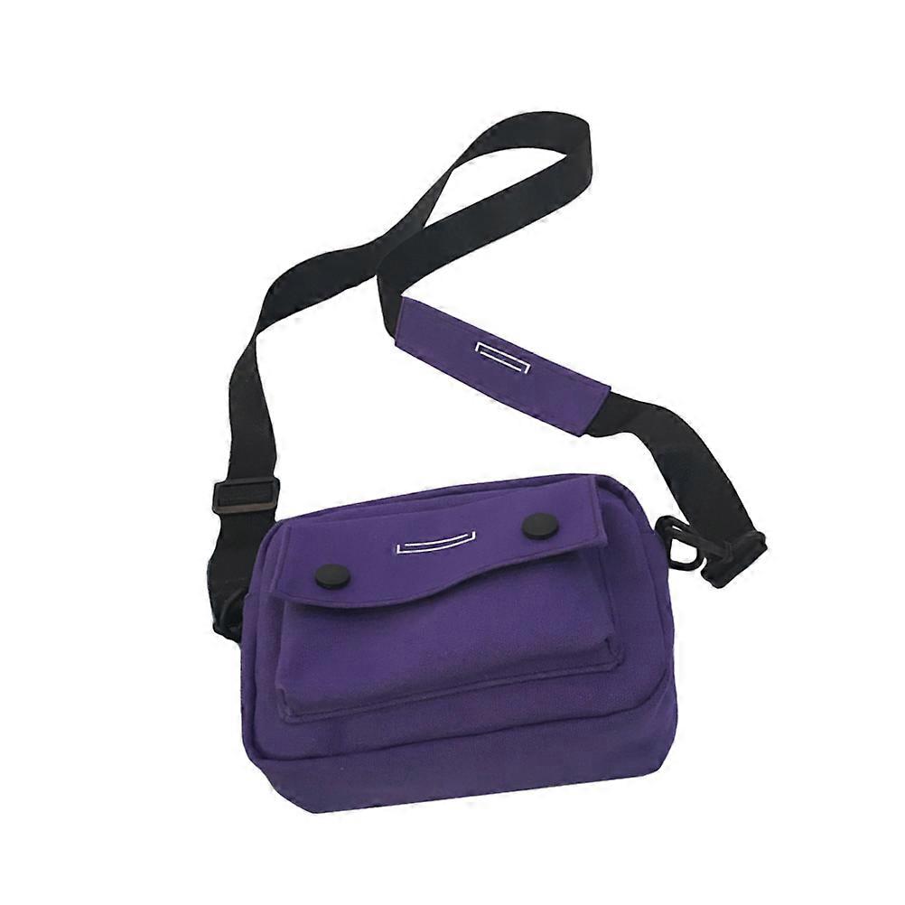 Crossbody Bag for Students and Ladies with Square Shape in Violet Color for Daily Essentials 1Pack
