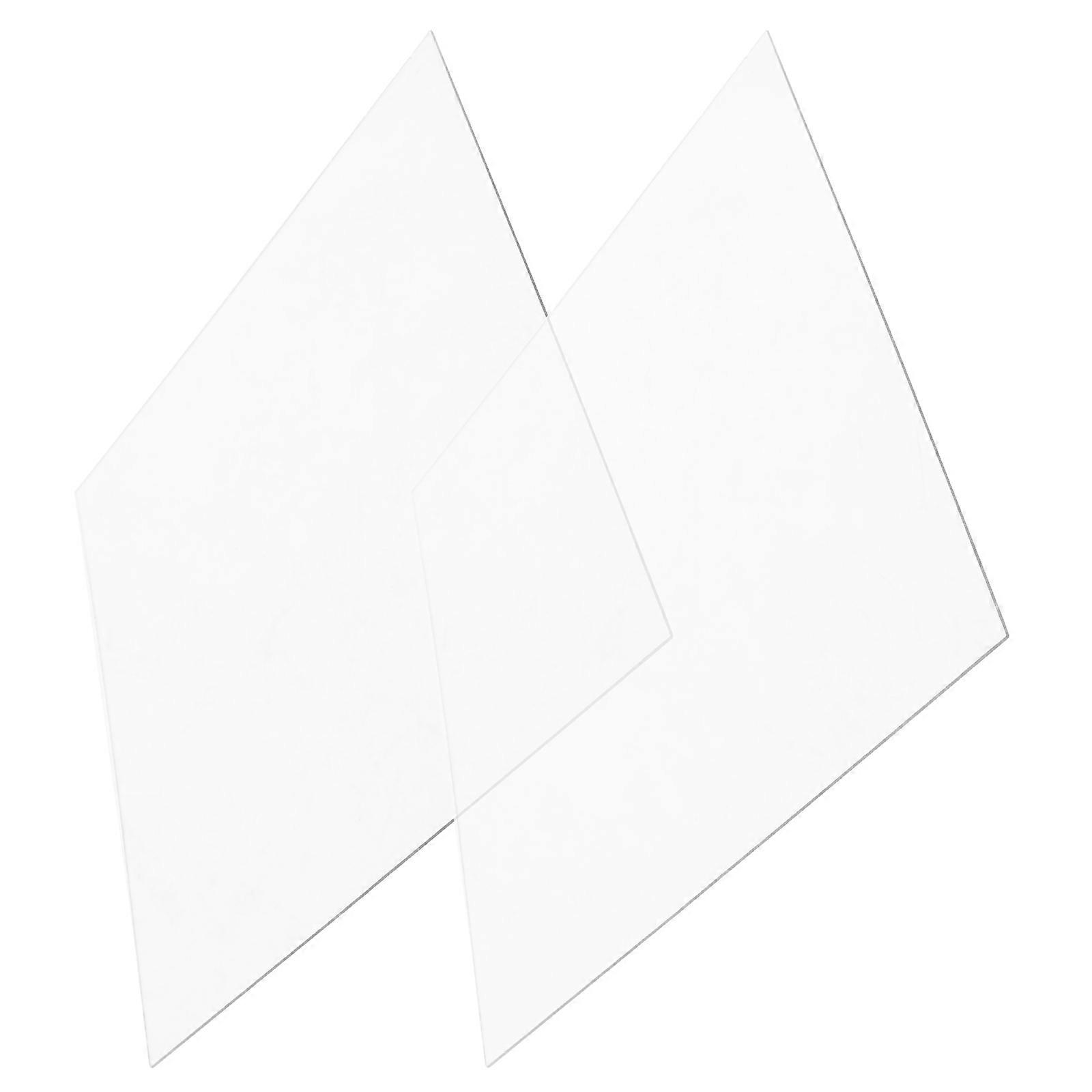 Transparent Acrylic Panels Clear Sheets for DIY Display Box Versatile Crafting Sturdy Design Enhanced Visual Impact
