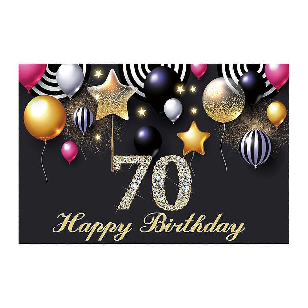 70th Birthday Backdrop Photography Background Prop 150x100cm Ideal For Indoor Or Outdoor Use 1Pack