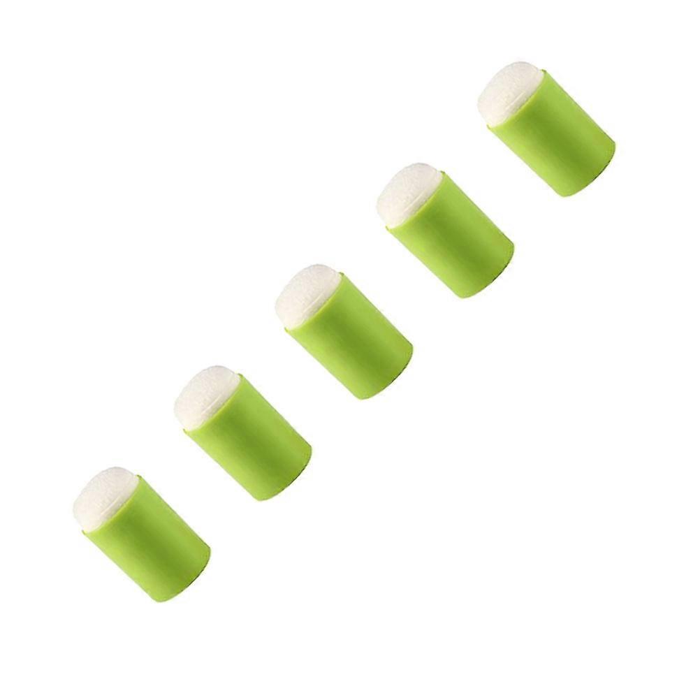 Finger Sponge Stamp for Kids Perfect for Playing and Crafting with PVC and Sponge Material Green 5pcs