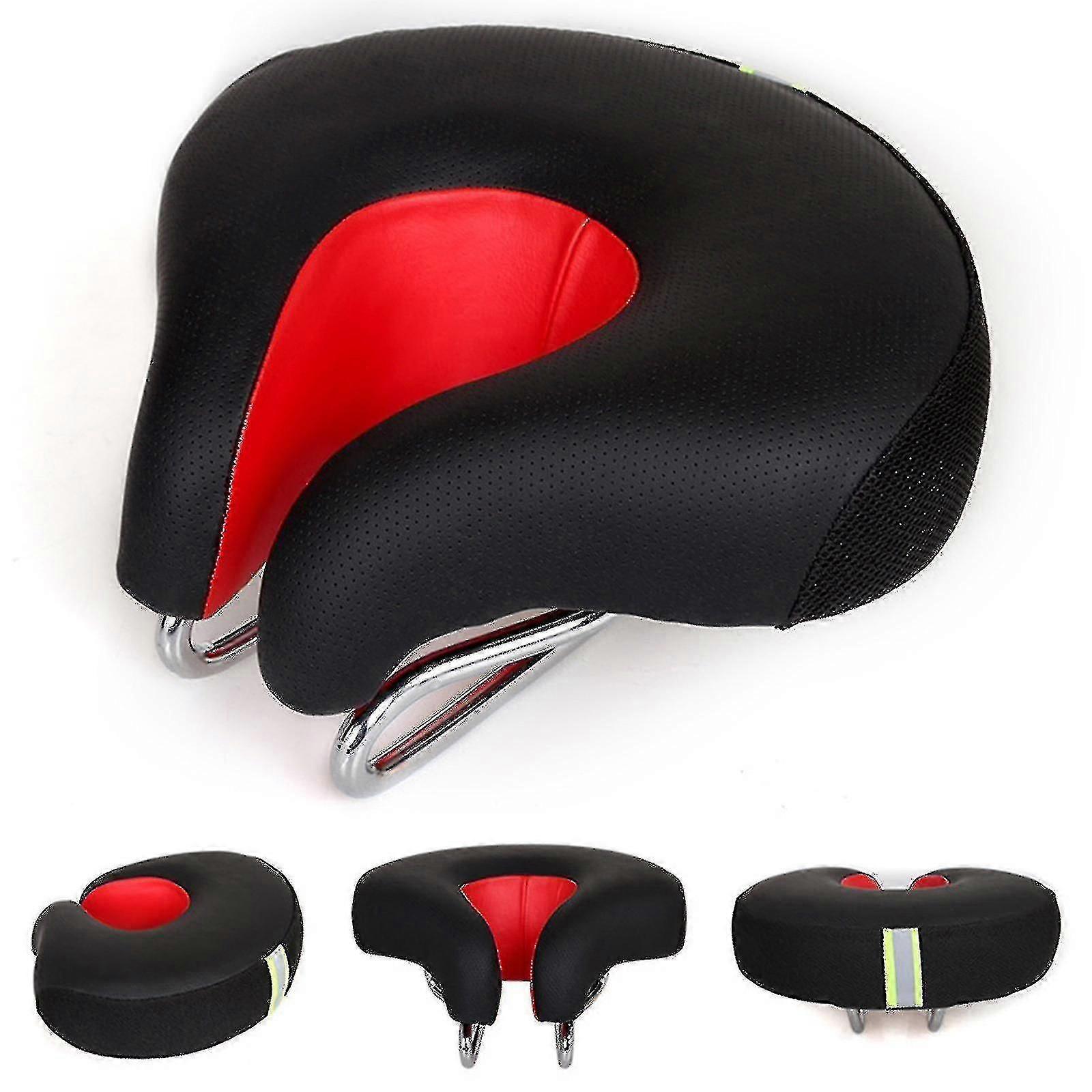Bicycle Saddle, No-Nose Thickened Super Soft Cushion for MTB & Road Bikes