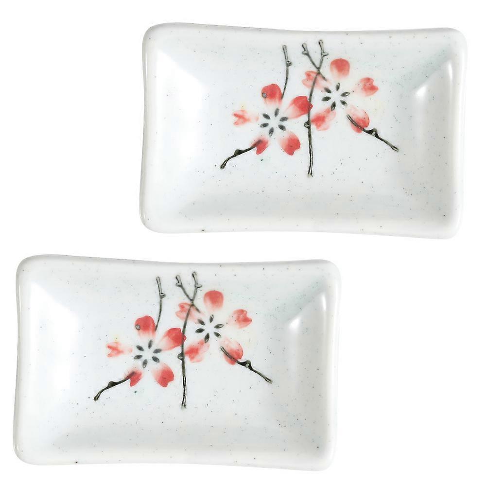Ceramic Snack Holder 2Pcs Japanese-Style Round Dipping Bowl Ideal for Table Setting and Hotel Use