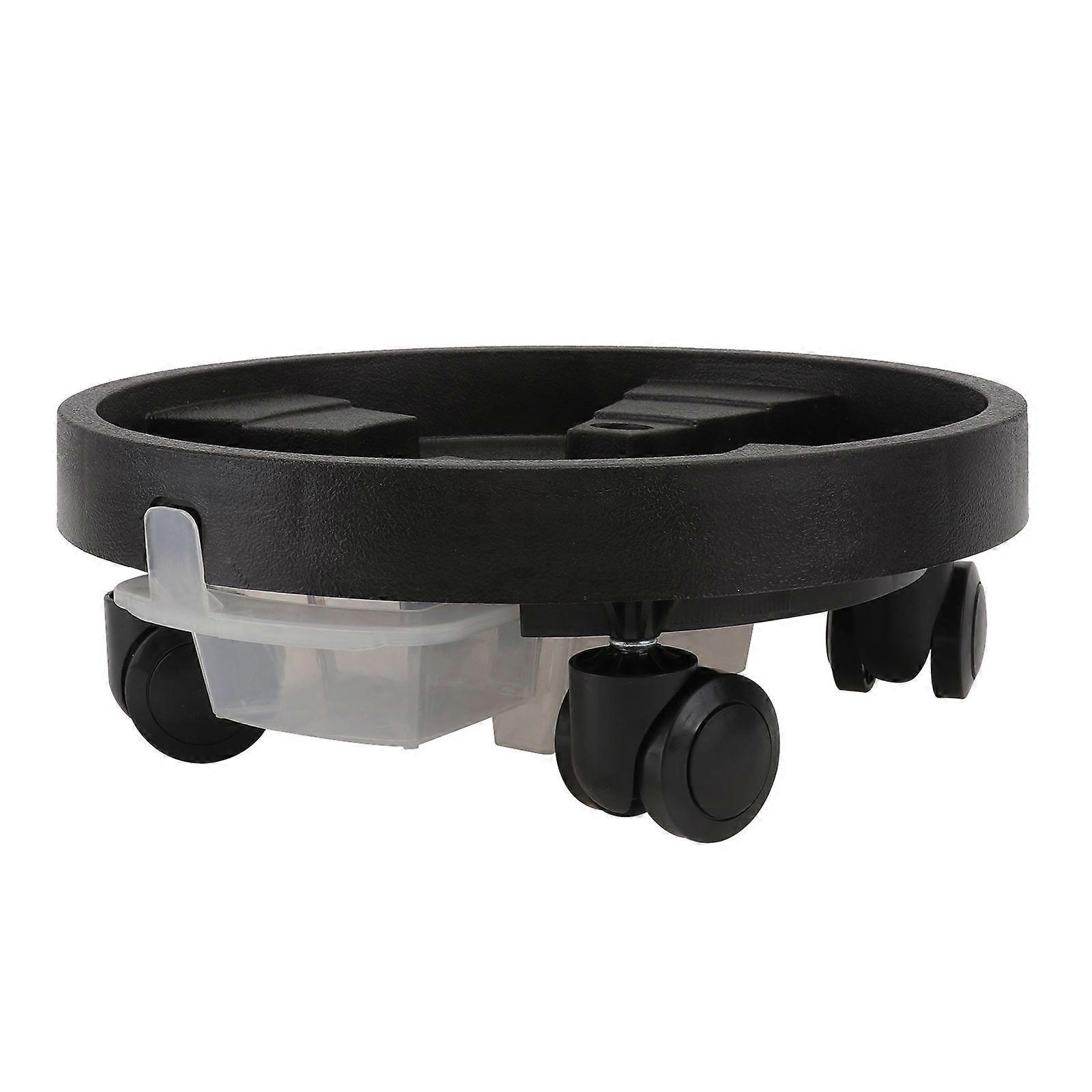 Brown Tempered Resin Flowerpot Tray with Wheels for Home Use Water Storage Design 1PC
