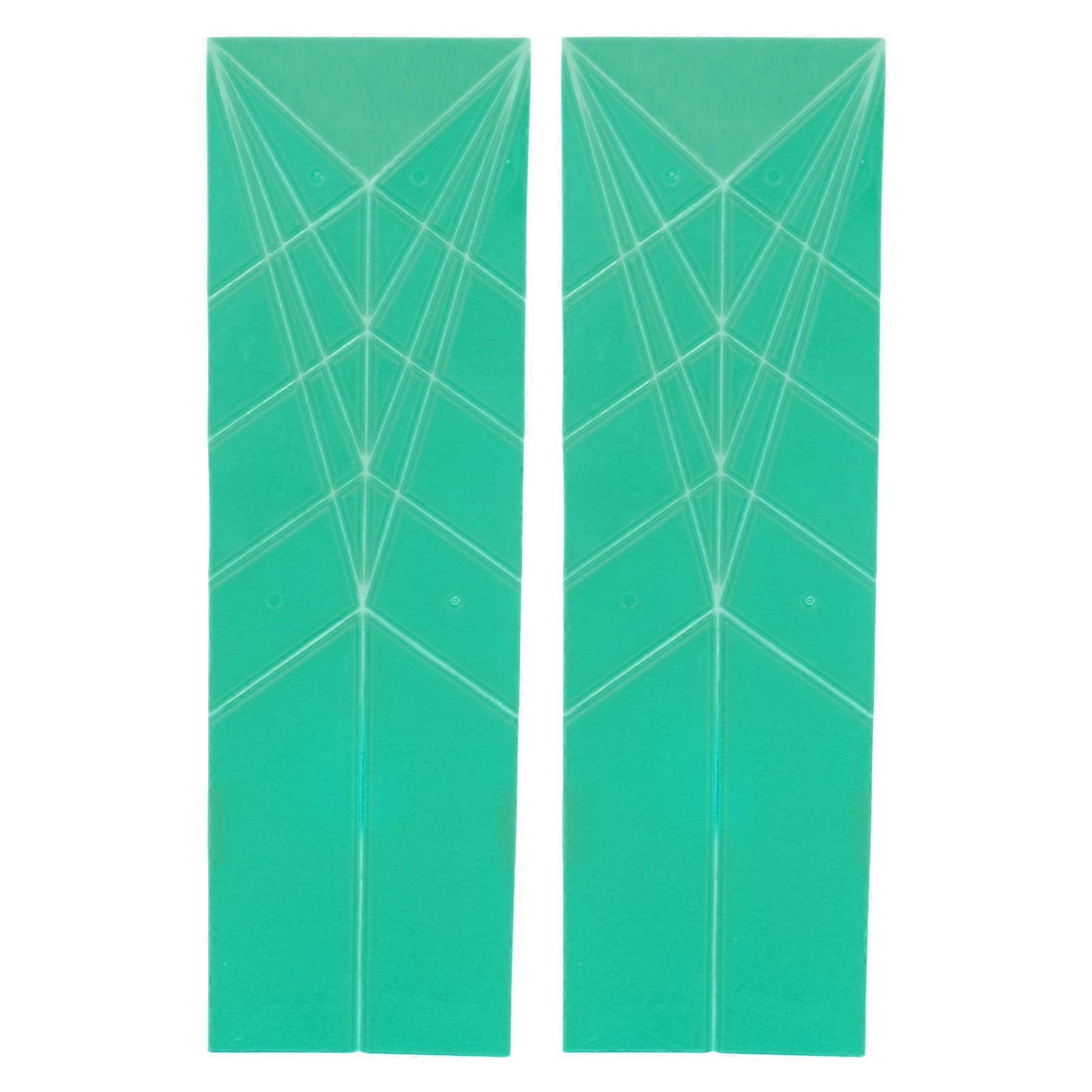 2pcs Flat 3 in 1 Polygons Measuring Spoon Fold Flat Kitchen Tool for Cooking Baking Large Size