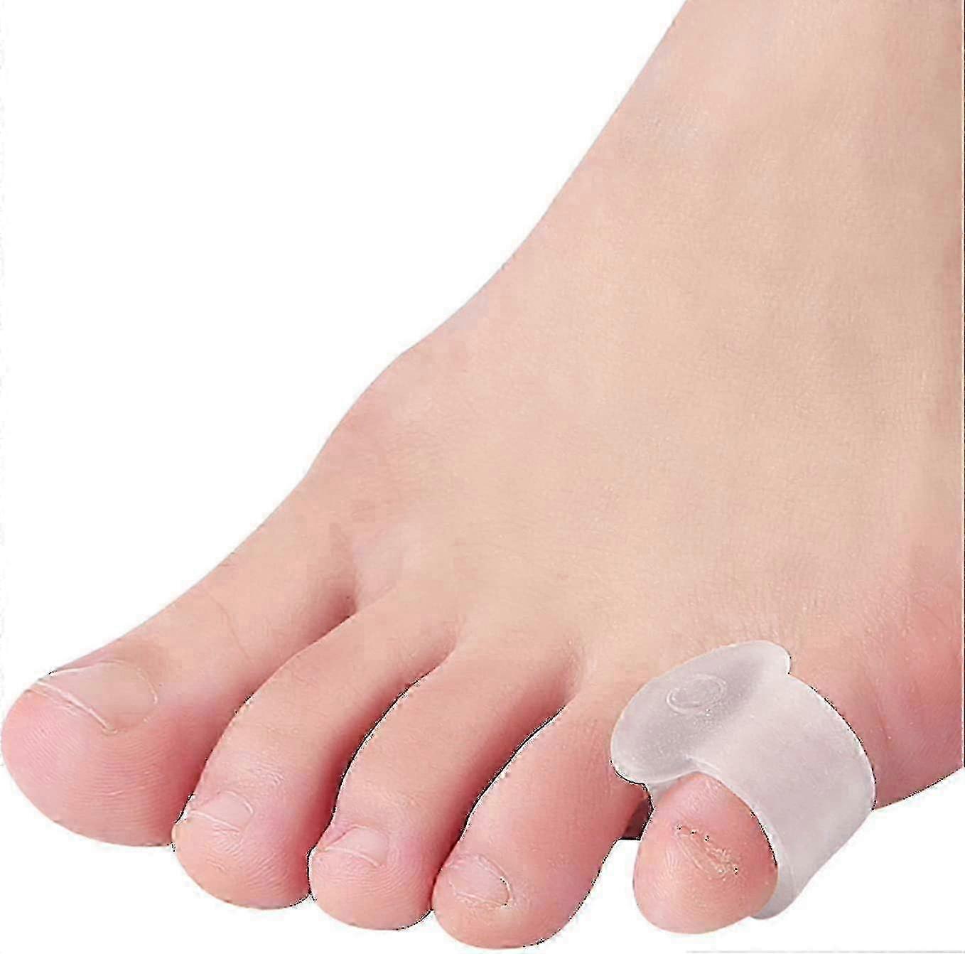 10-Pack Toe Alignment Splints, Gel Separators for Bunion Relief and Correction, Pinky Toe Straightener