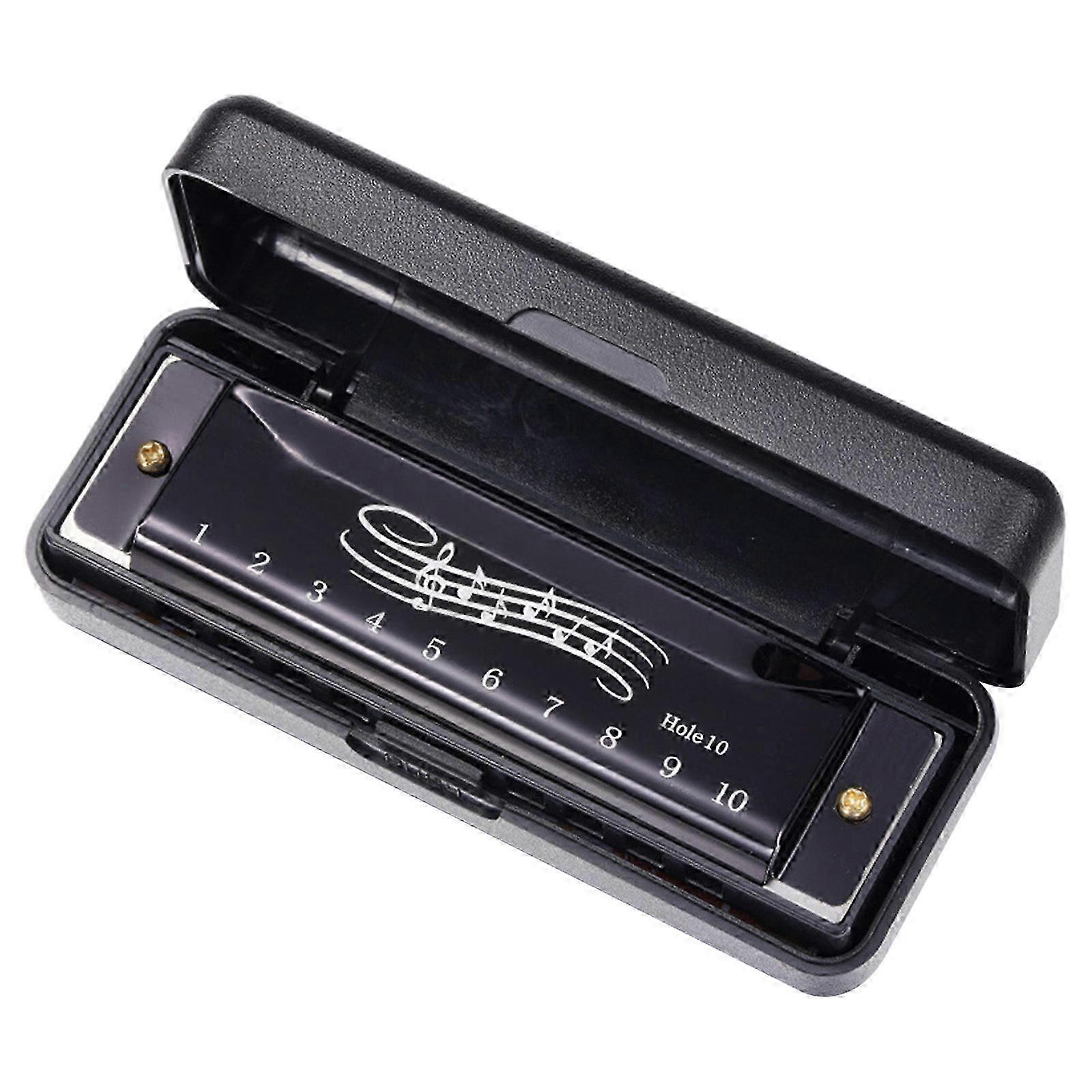 Harmonica 10 Hole 20 Tones Chromatic Mouth Organ Harmonica Chromatic Harmonica Key of C for Professionals and Students