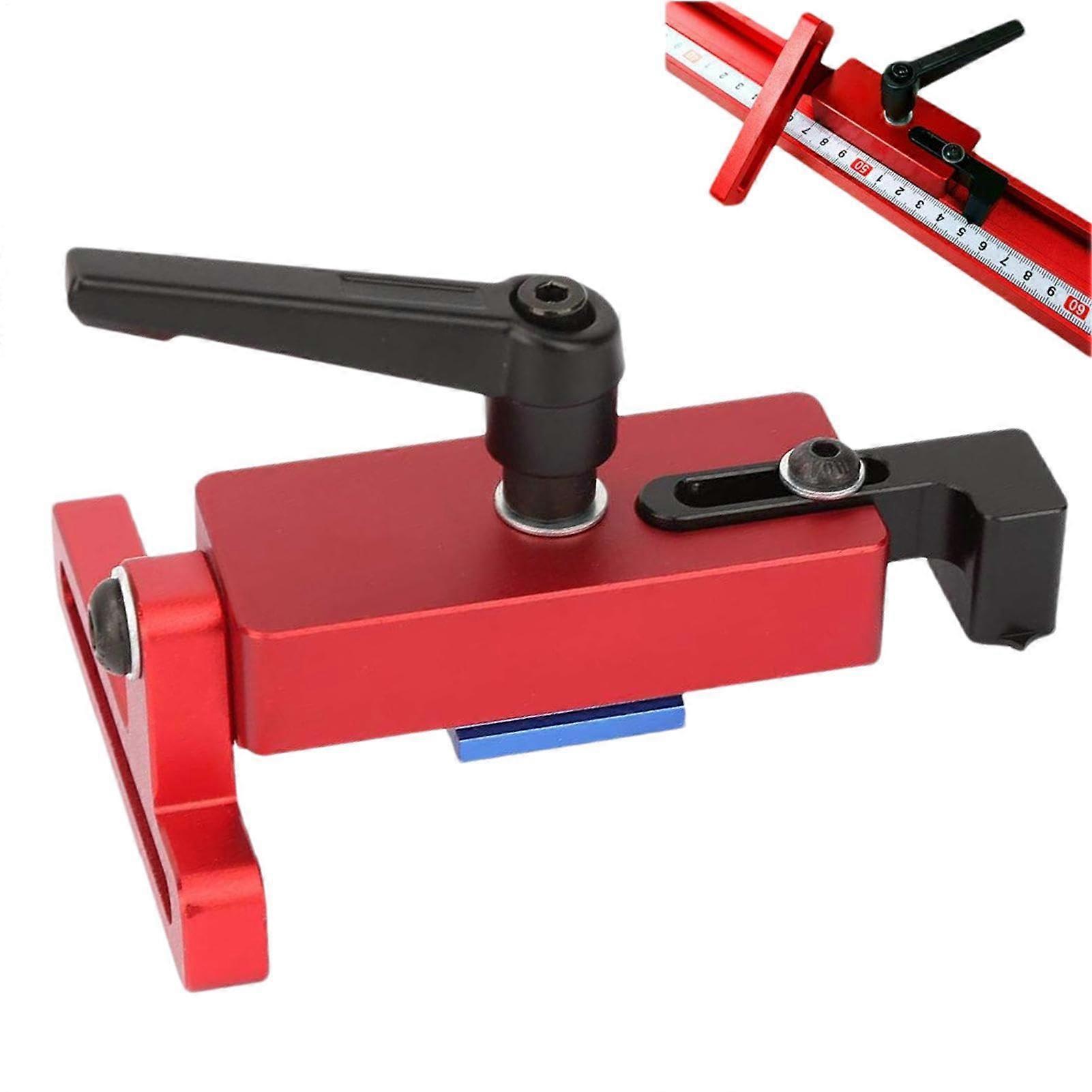 Miter Track Stop for TSlot ChuteTracker Made of Aluminum Alloy Handle Tools for Wood Limiters TTrack 45 Type, DIY Woodworking Tools