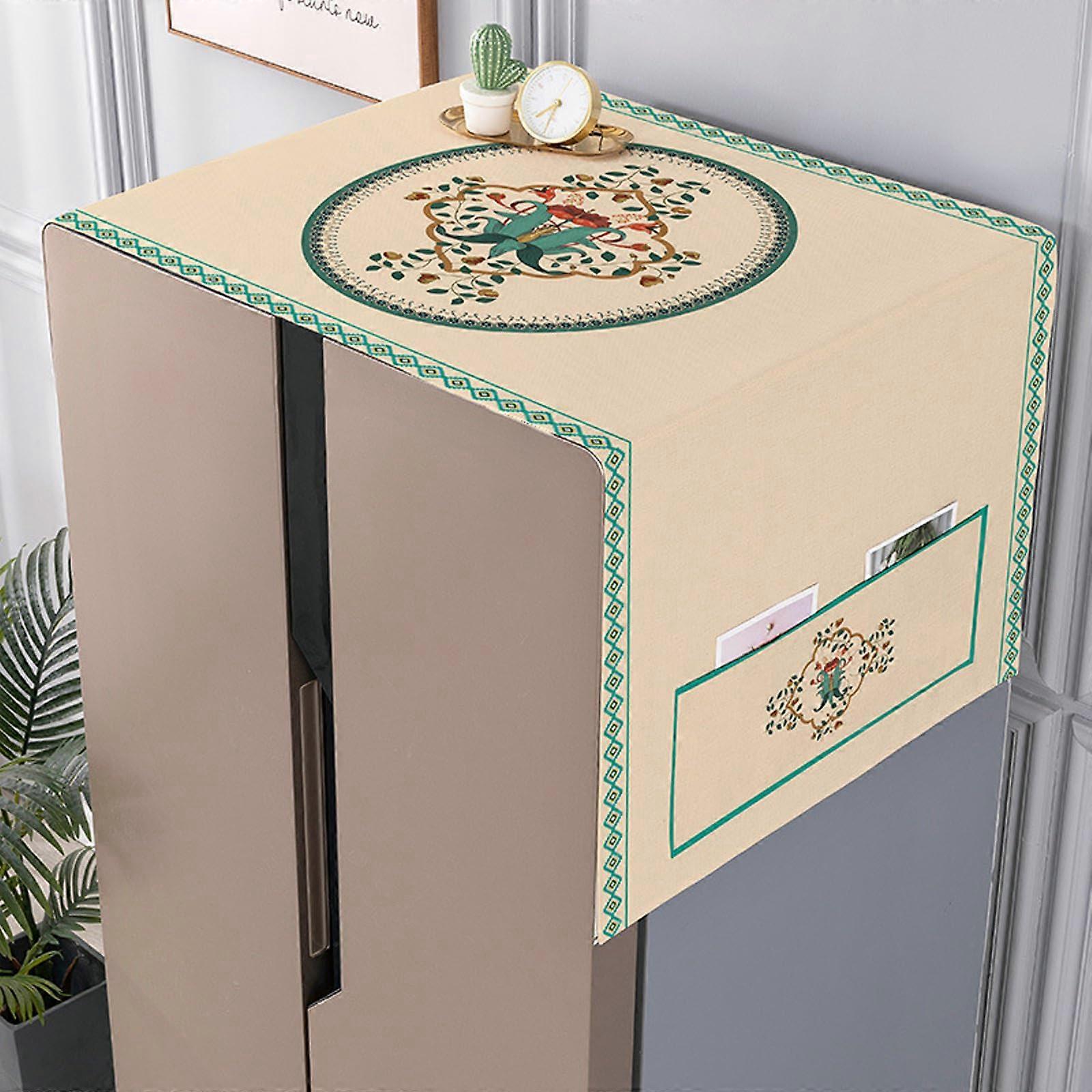 Fridge Dustproof Cover 35x100cm, K Style Dust Protection for Refrigerators, Washing Machines, and Microwaves with Storage Bag