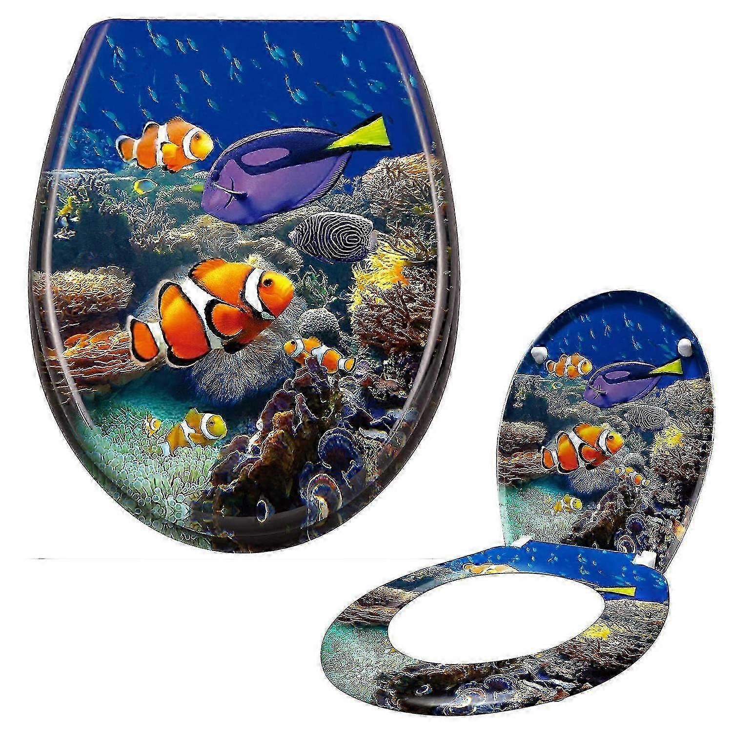 Toilet Seat with SoftClose Mechanism and FixClip Attachment, Easy Assembly, Oval Toilet Lid, Duropla